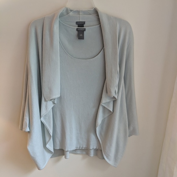 [Ann Taylor] Silk & Cashmere Tank + Cardigan Set - Picture 1 of 5